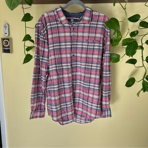 Tommy Hilfiger Men's Plaid Shirt in Red and Gray